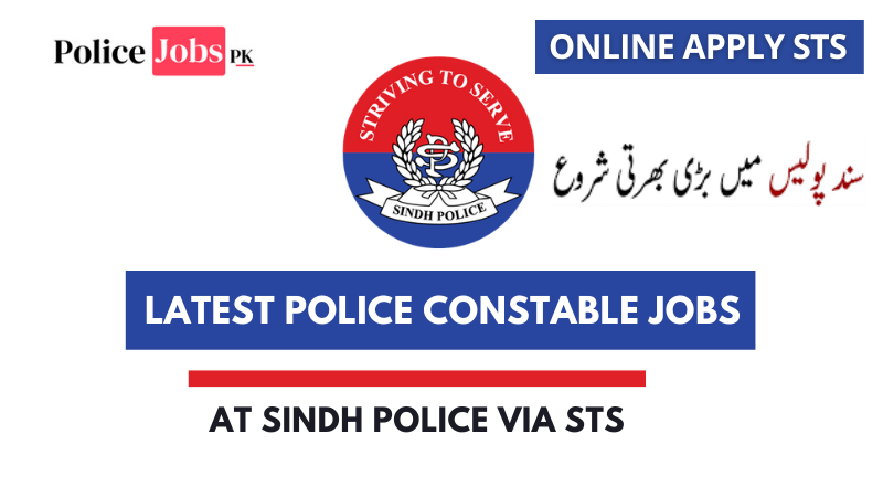 Latest Police Constable Jobs at Sindh Police Via STS