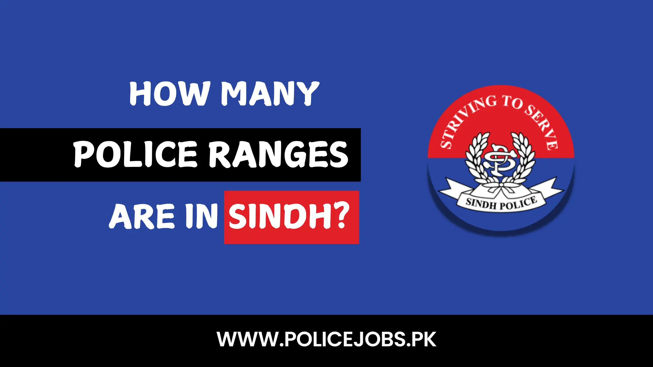 How Many Police Ranges Are in Sindh?