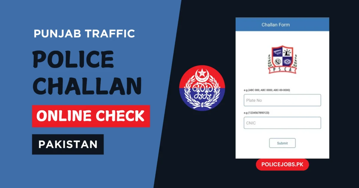 Punjab Traffic Police Challan Online Check Pakistan