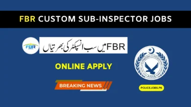 FBR Custom Sub-Inspector Jobs 2025 Online Apply