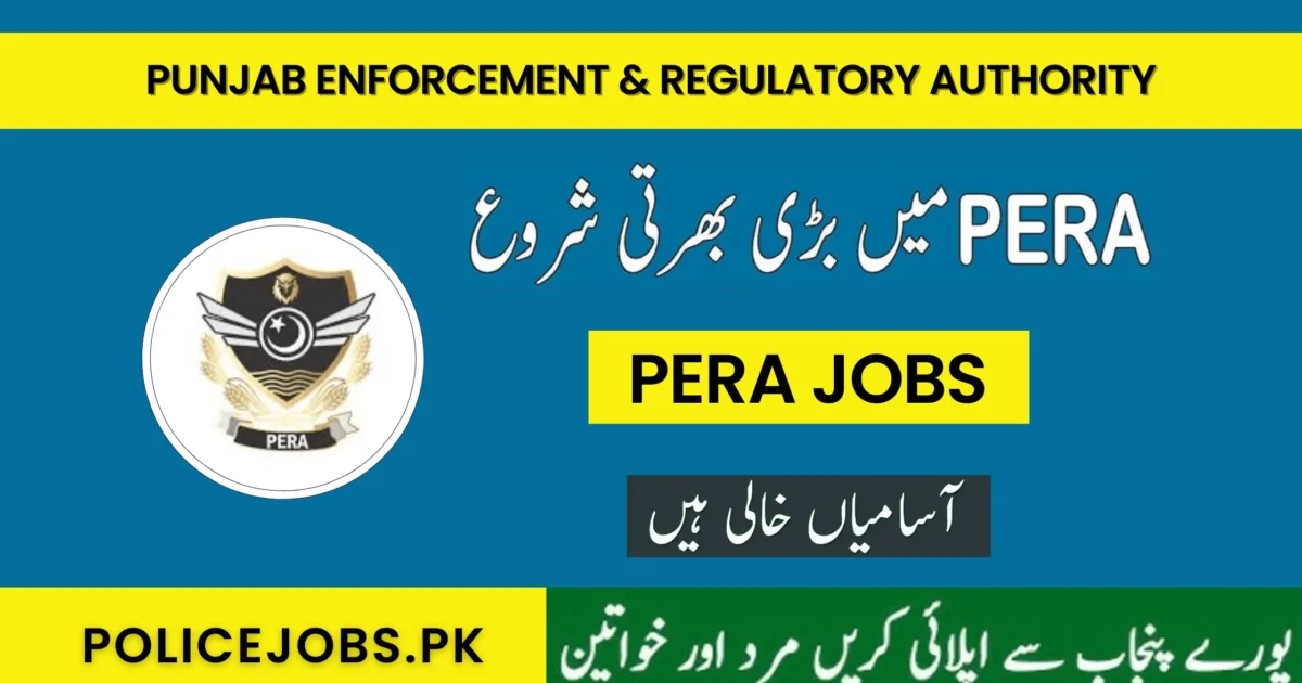 PERA Jobs 2025 Online Apply Last Date
