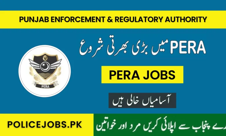 PERA Jobs 2025 Online Apply Last Date