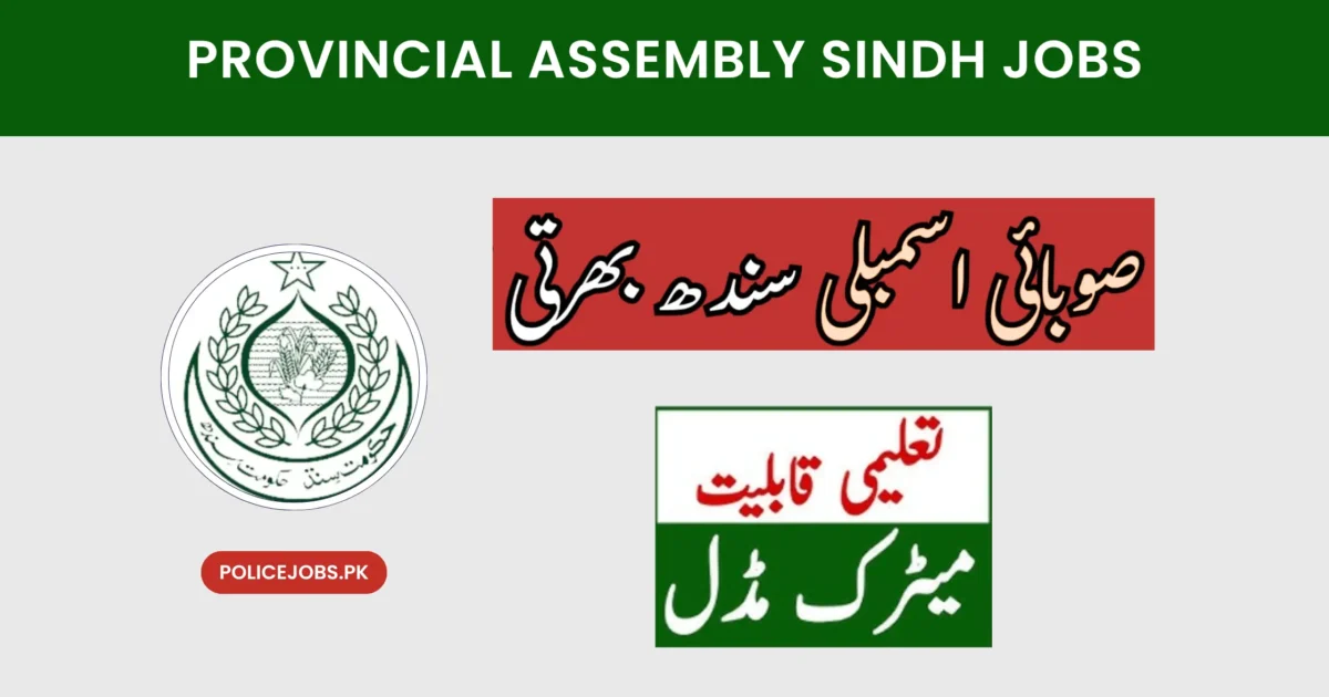 Provincial Assembly of Sindh Jobs 2025 PTS Jobs