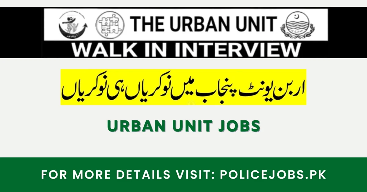 Urban Unit Jobs 2025 Online Apply